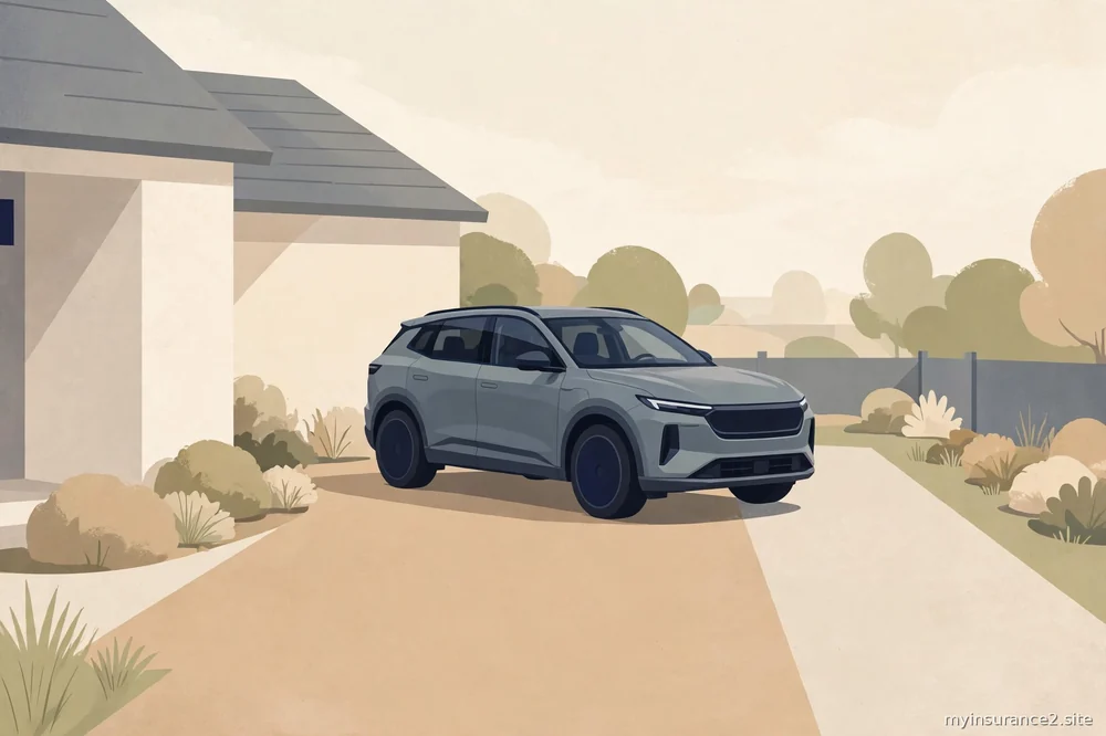 car parked in a driveway