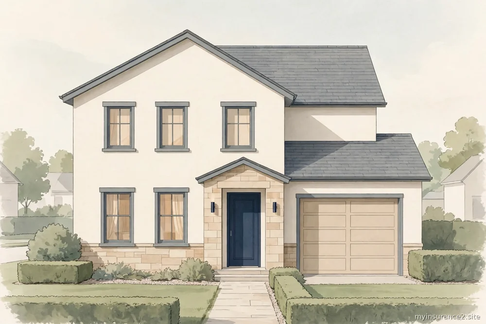 suburban home exterior