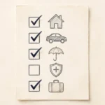 checklist with pencil illustration