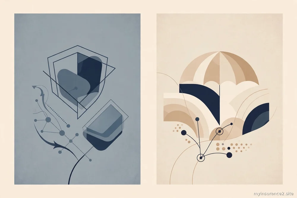 comparison-style abstract illustration