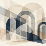 abstract layered illustration