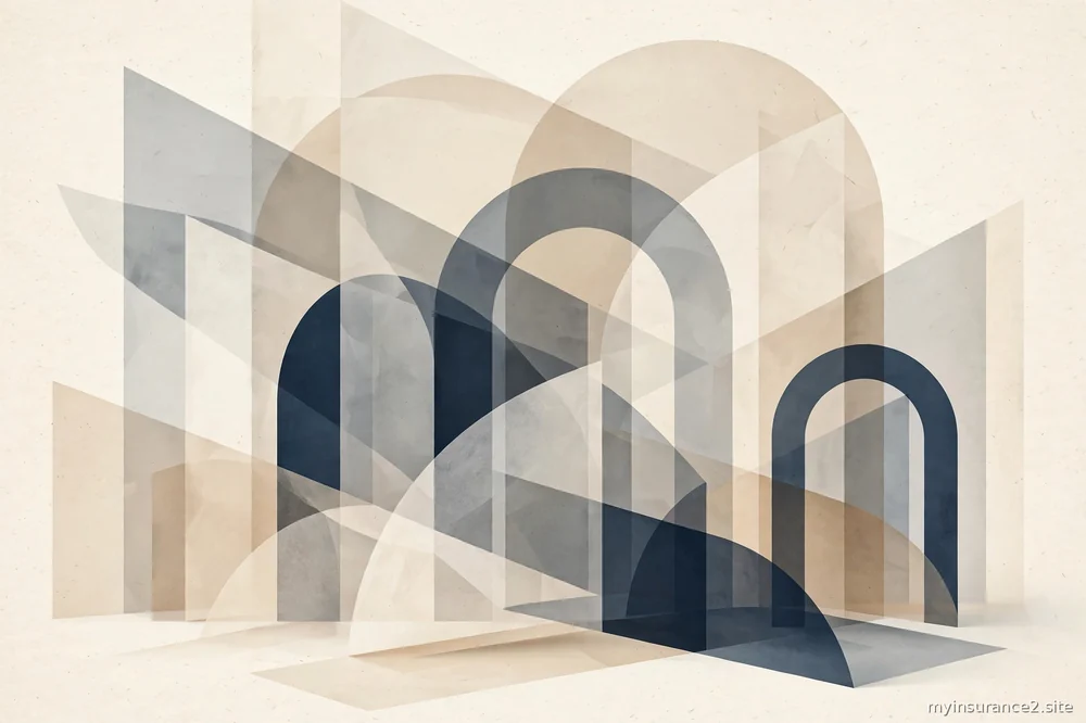abstract layered illustration