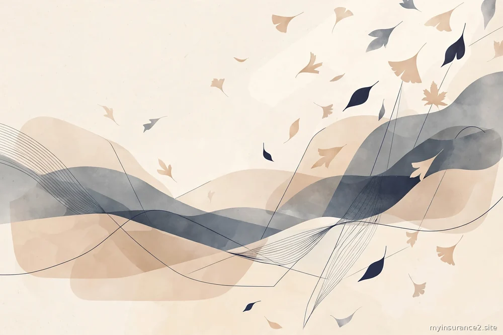 autumn-themed abstract illustration